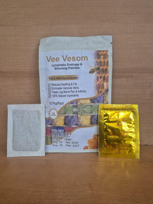 Vee Venom Lymphatic Daiamage & Sliming Patches (10 Patches)
